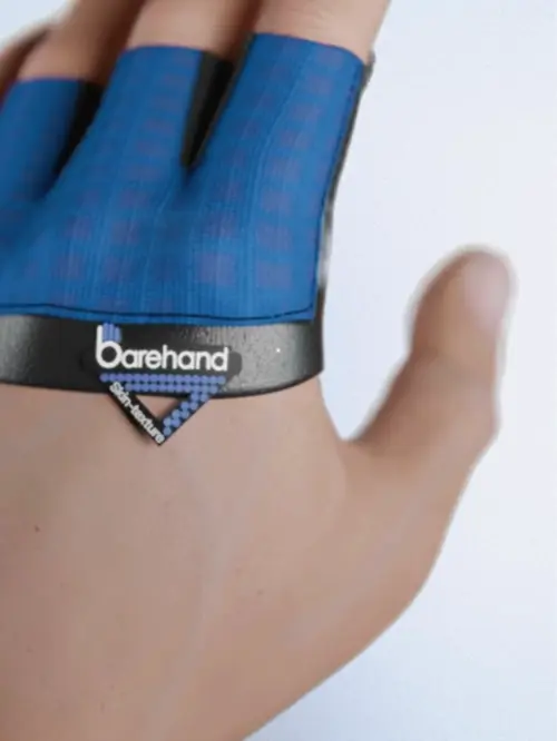 Barehand gloves for gym and fitness training.